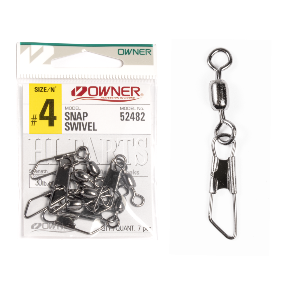 Karabīnes ar griezuli Owner SNAP SWIVEL