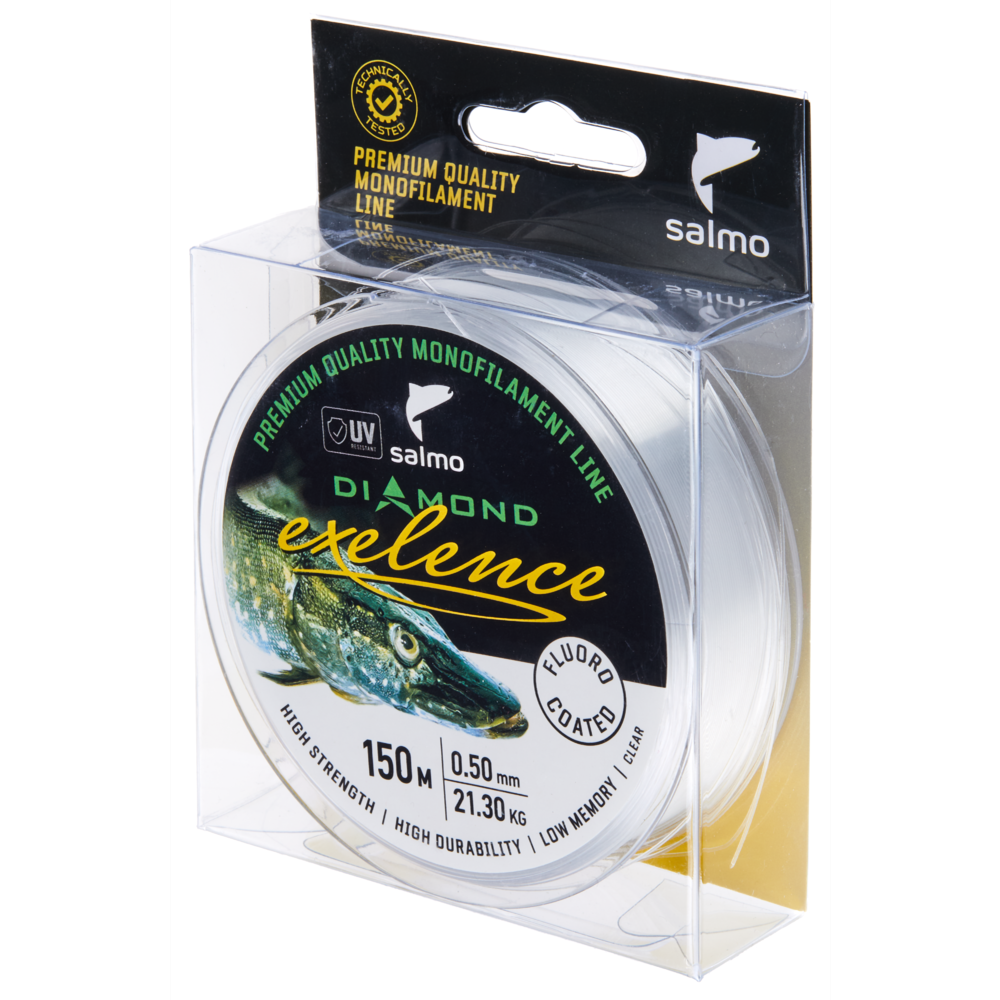 Aukla monofīlā Salmo Diamond EXELENCE FLUORO COATED Clear 150