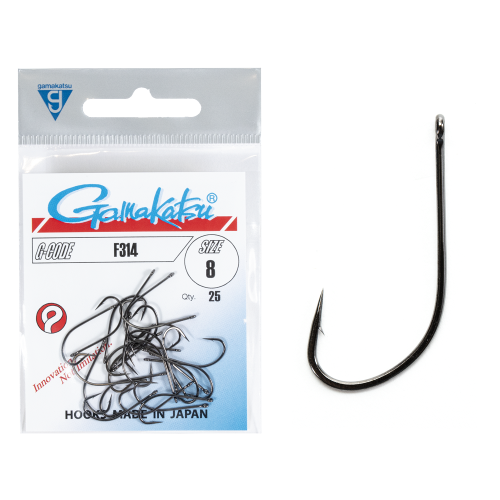 Āķi Gamakatsu F314 HOOKS BLACK