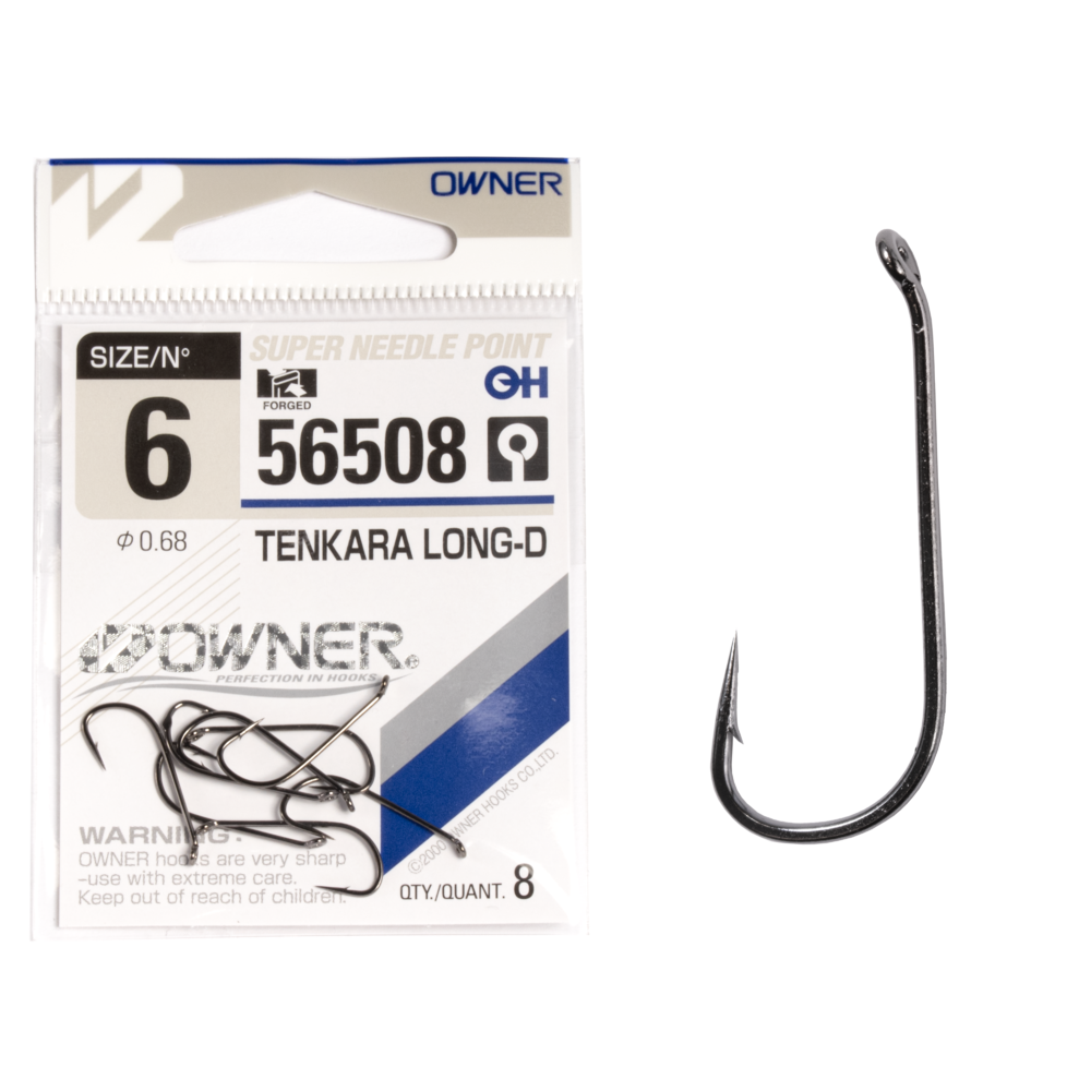 Āķi Owner TENKARA LONG-D BLACK CHROME