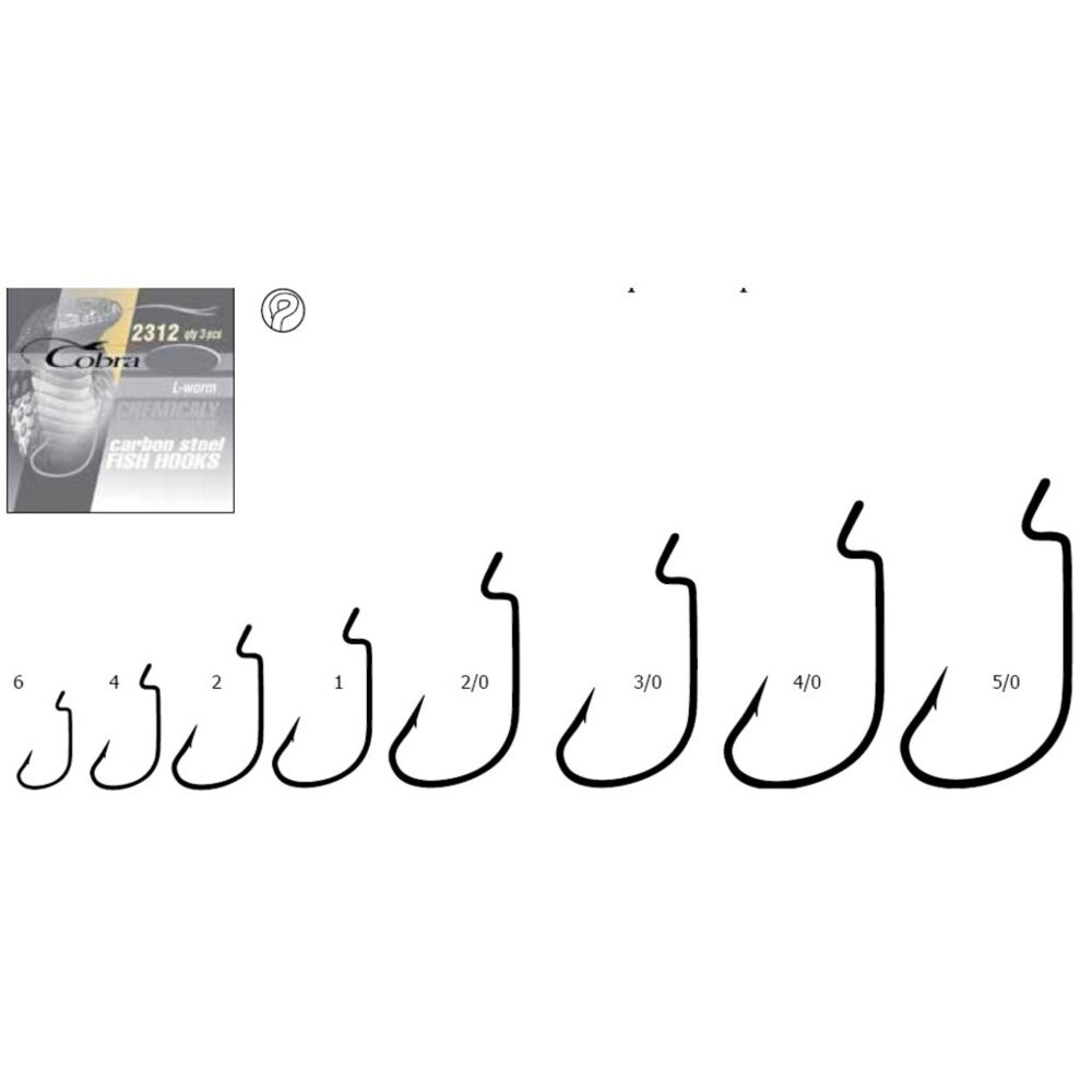Āķi ofseta Cobra L-WORM