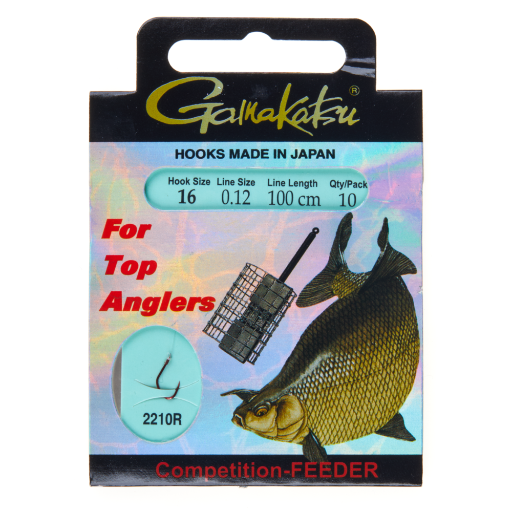 Āķi ar pavadiņu Gamakatsu Competition-FEEDER 2210R