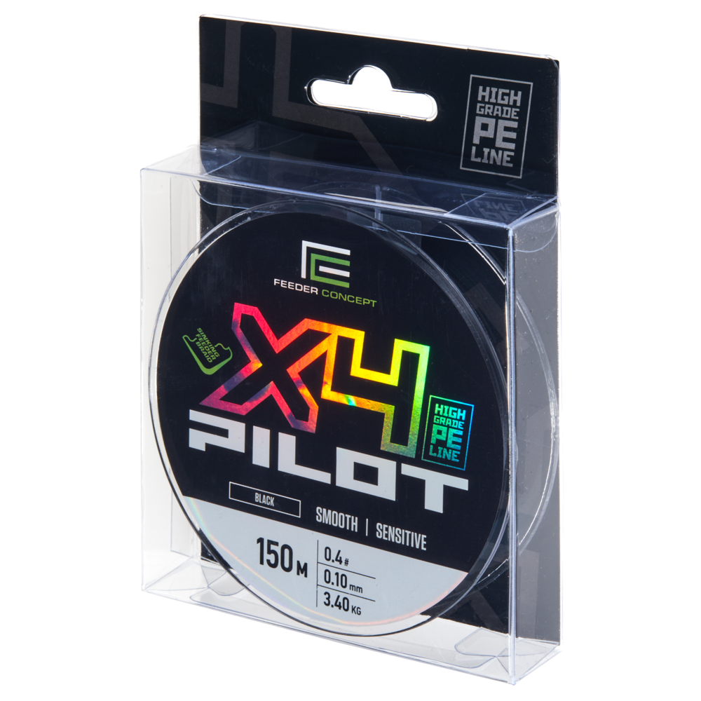 Aukla pītā Feeder Concept Pilot X4 BRAID Black 150
