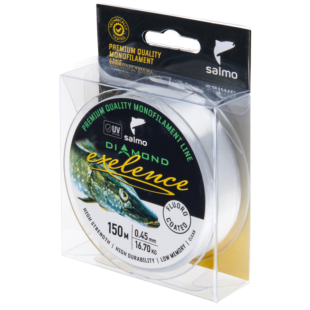 Aukla monofīlā Salmo Diamond EXELENCE FLUORO COATED Clear 150