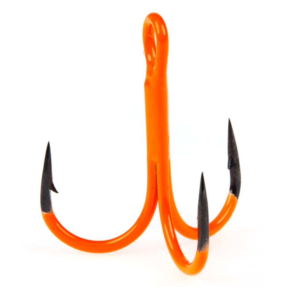 Āķi trīsžuburu Lucky John ORANGE UV LJH201