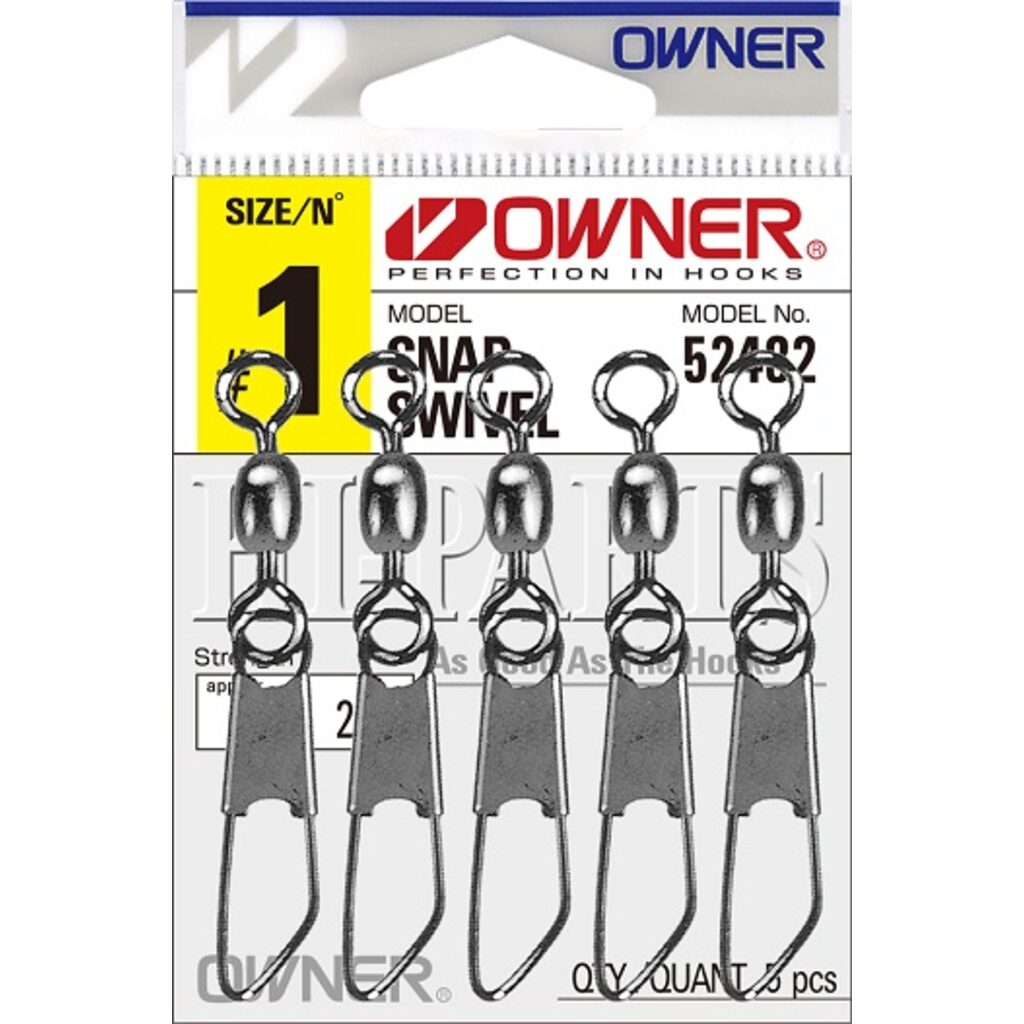Karabīnes ar griezuli Owner SNAP SWIVEL