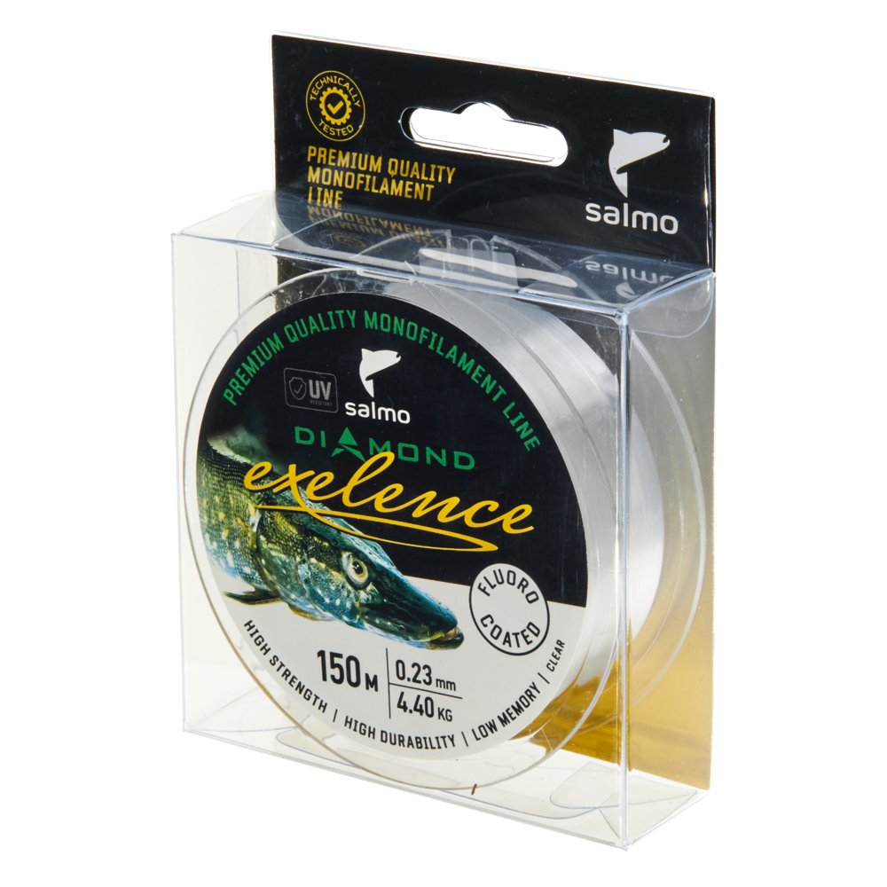 Aukla monofīlā Salmo Diamond EXELENCE FLUORO COATED Clear 150