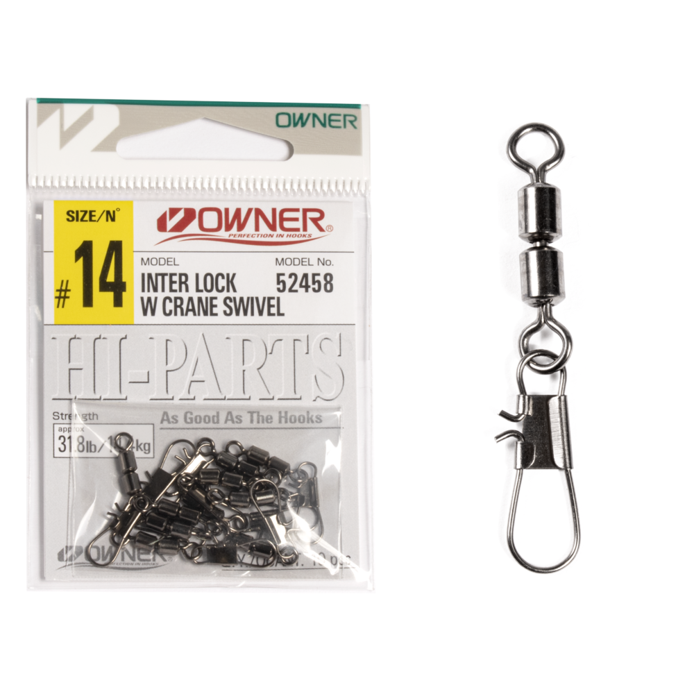 Karabīnes ar griezuli Owner INTER LOCK W CRANE SWIVEL