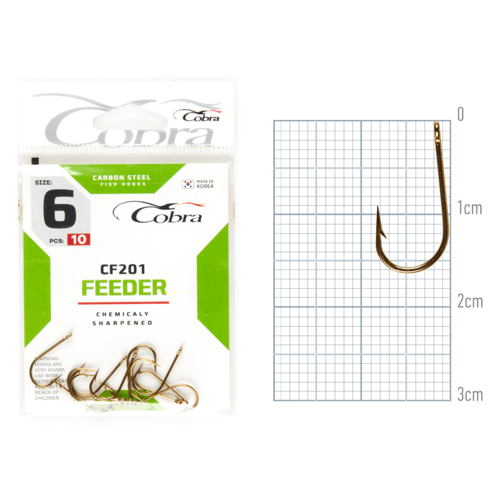 Āķi Cobra FEEDER CLASSIC CF201