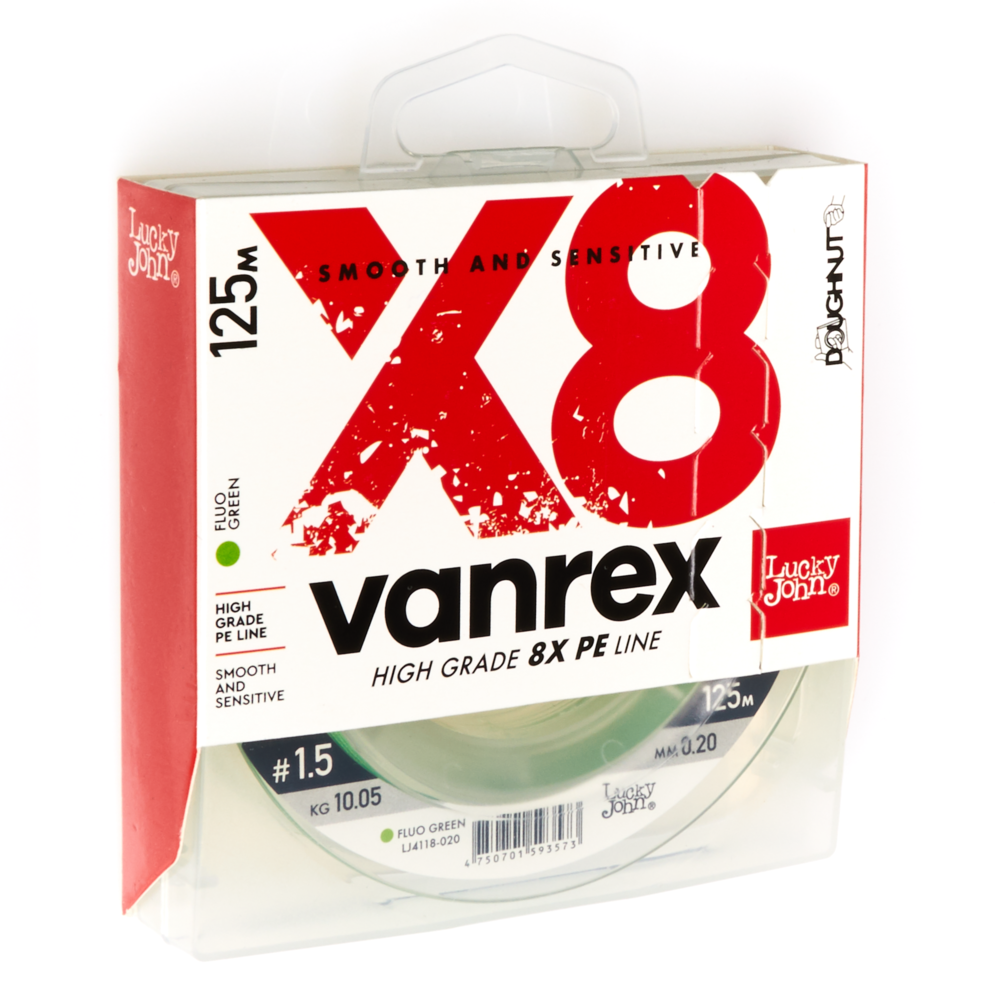Aukla pītā Lucky John VANREX X8 Fluo Green