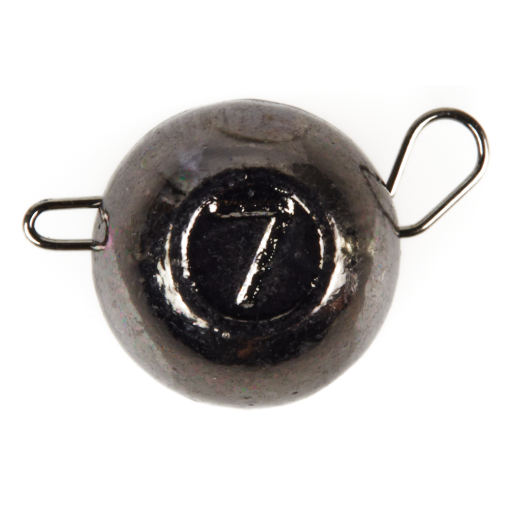 Volframa ausaines Lucky John TUNGSTEN JIG BALL Black Nickel