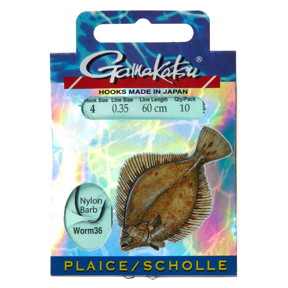 Āķi ar pavadiņu Gamakatsu FLATFISH WORM36