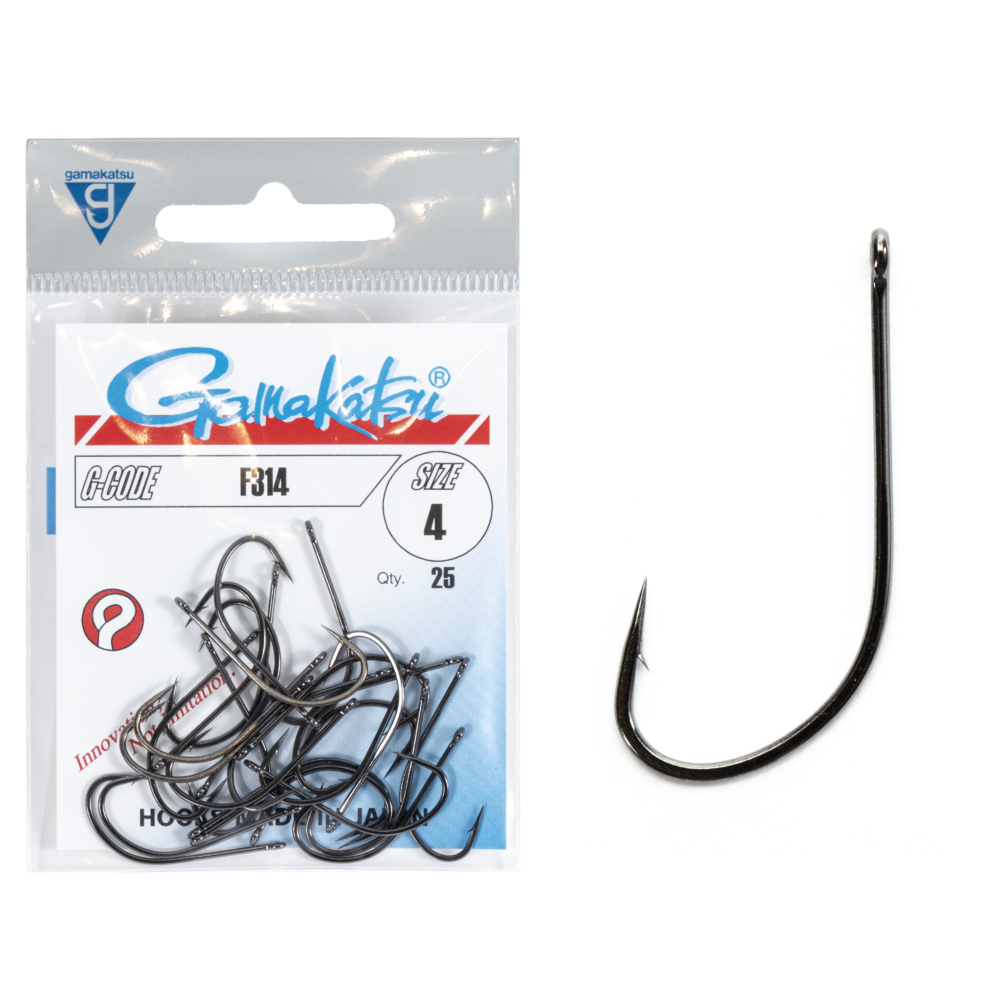 Āķi Gamakatsu F314 HOOKS BLACK