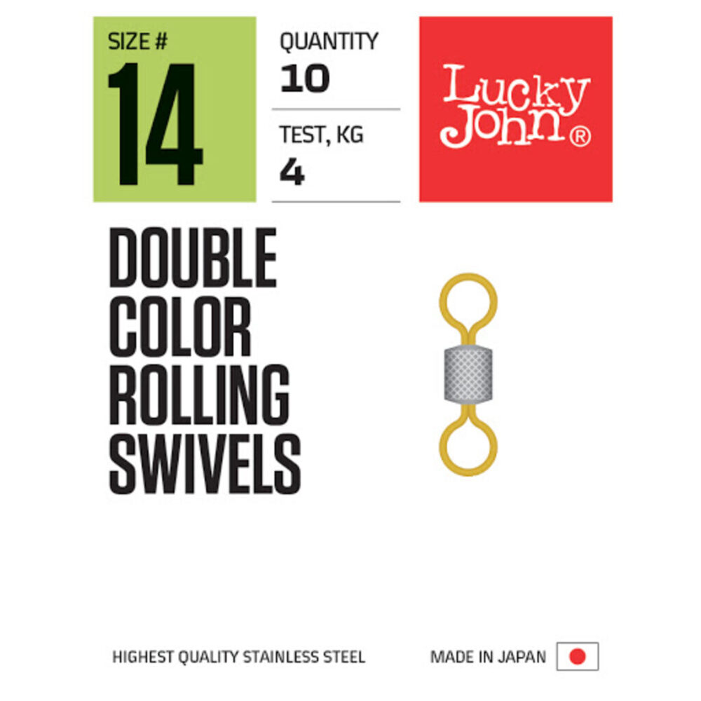 Griezulis Lucky John DOUBLE COLOR ROLLING SWIVELS
