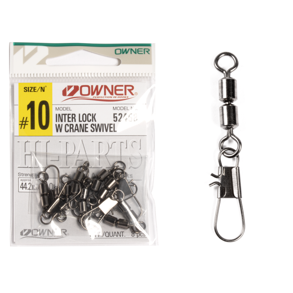 Karabīnes ar griezuli Owner INTER LOCK W CRANE SWIVEL