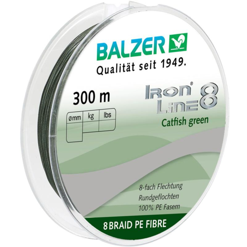 Aukla pītā Balzer IRON LINE 8 Cattfish Green 300