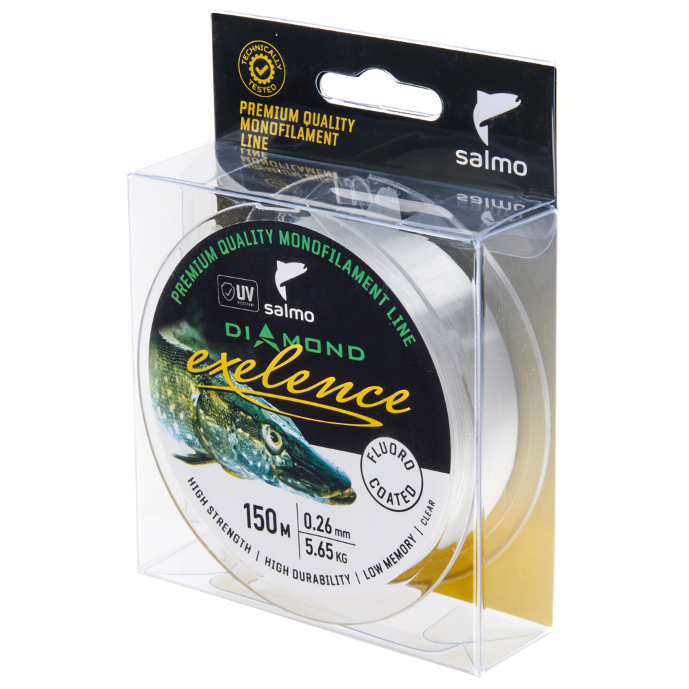 Aukla monofīlā Salmo Diamond EXELENCE FLUORO COATED Clear 150