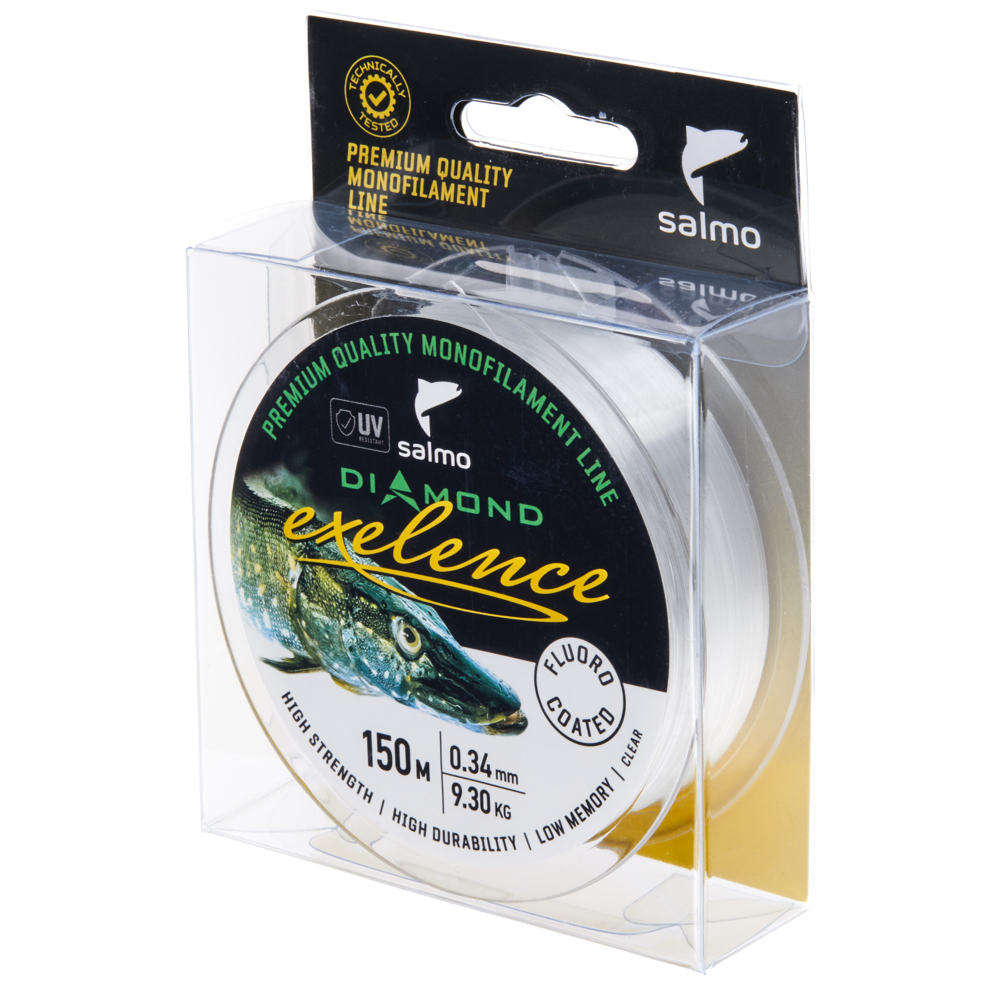 Aukla monofīlā Salmo Diamond EXELENCE FLUORO COATED Clear 150