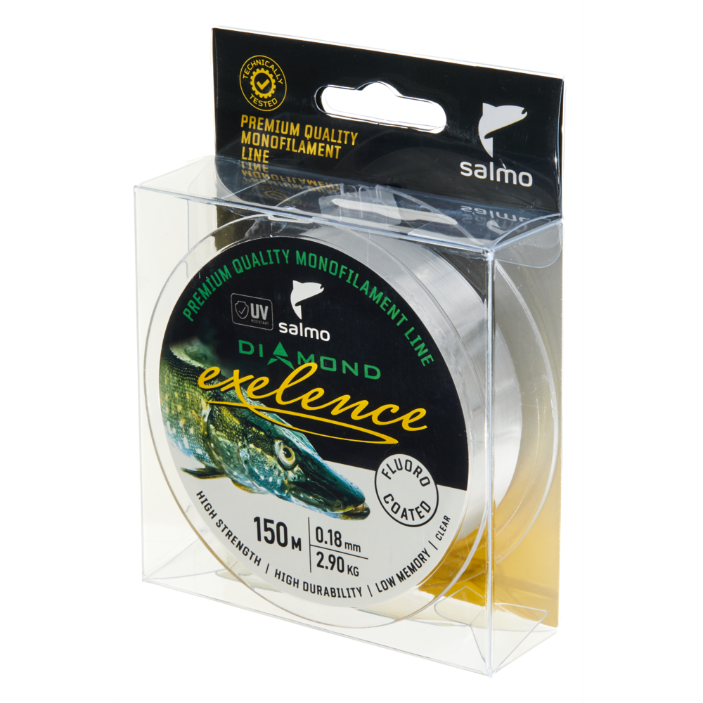Aukla monofīlā Salmo Diamond EXELENCE FLUORO COATED Clear 150