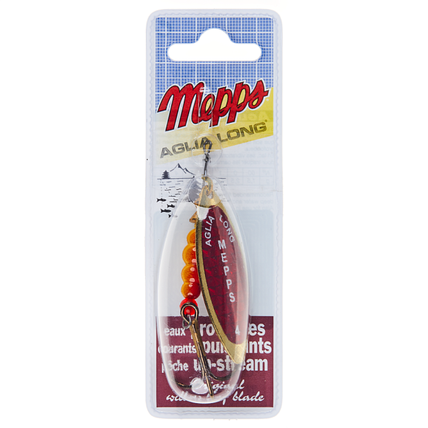 Vizulis Mepps AGLIA LONG Redbow/Gold #4 (17g)