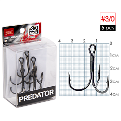 Āķi trīsžuburu Lucky John PREDATOR LJH234