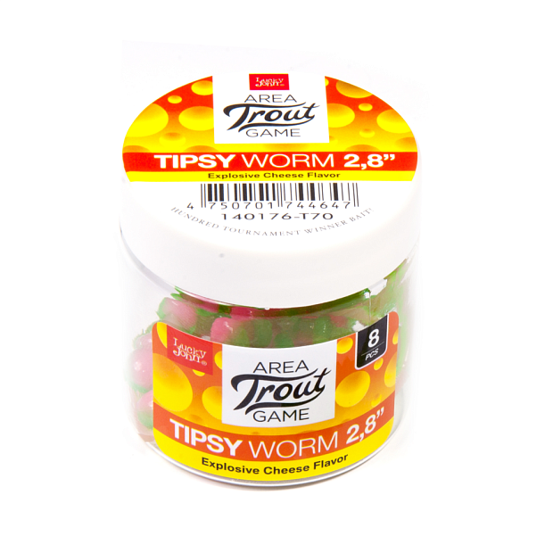 Tārpi Lucky John Pro Series TIPSY WORM 2.8