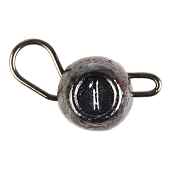Volframa ausaines Lucky John TUNGSTEN JIG BALL Black Nickel
