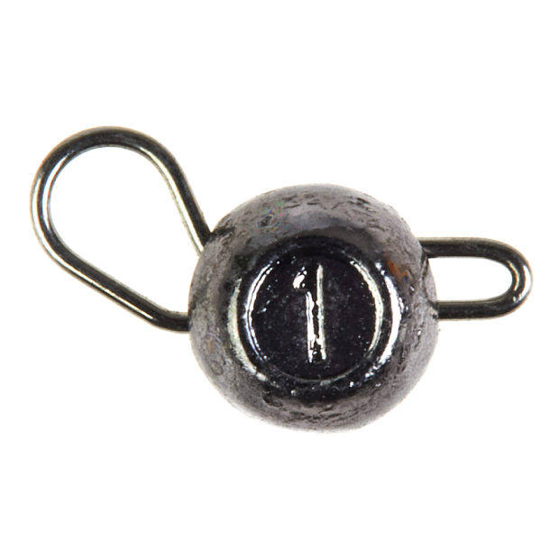 Volframa ausaines Lucky John TUNGSTEN JIG BALL Black Nickel