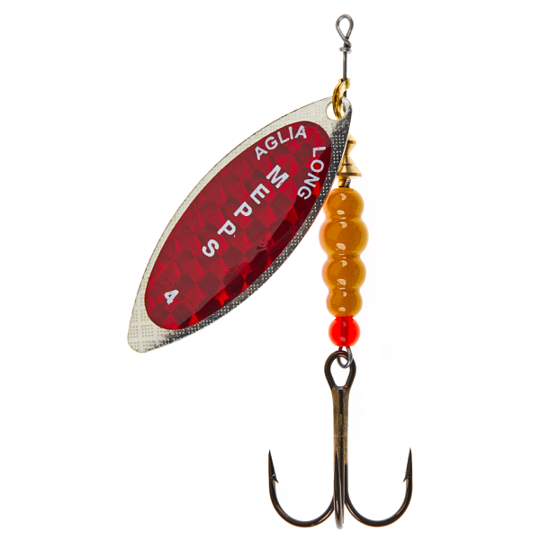 Vizulis Mepps AGLIA LONG Redbow/Silver #4 (17g)