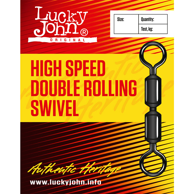 Griezuļi Lucky John HIGH SPEED DOUBLE ROLLING SWIVEL