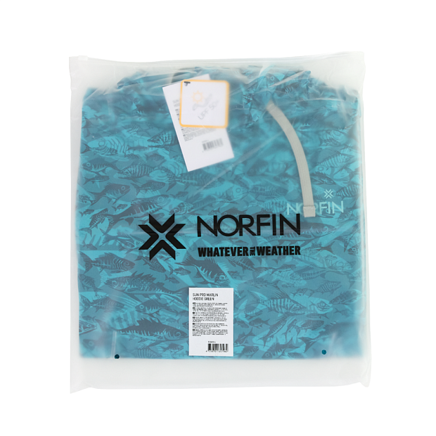 Krekls Norfin SUN PRO MARLIN HOODIE Green