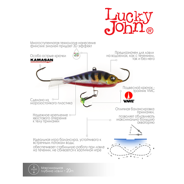 Balansieris Lucky John BALTIC 6