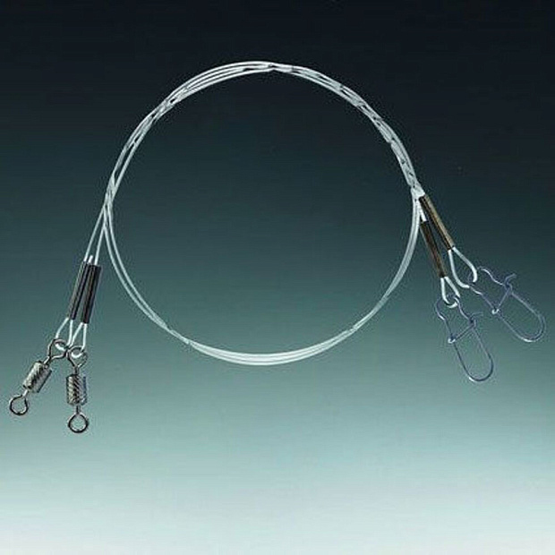 Pavadiņas Balzer SHIRASU HARDMONO RIGS WITH SWIEVELS