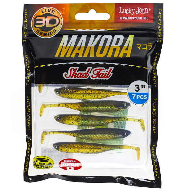 Vibroastes Lucky John 3D Series MAKORA SHAD TAIL 3.0
