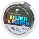Aukla monofīlā Salmo Diamond FEEDER & MATCH FLUORO COATED Olive Green 150