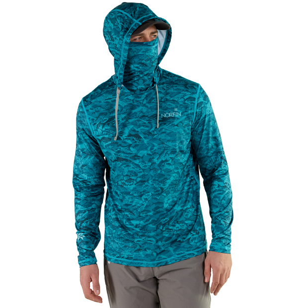 Krekls Norfin SUN PRO MARLIN HOODIE Green