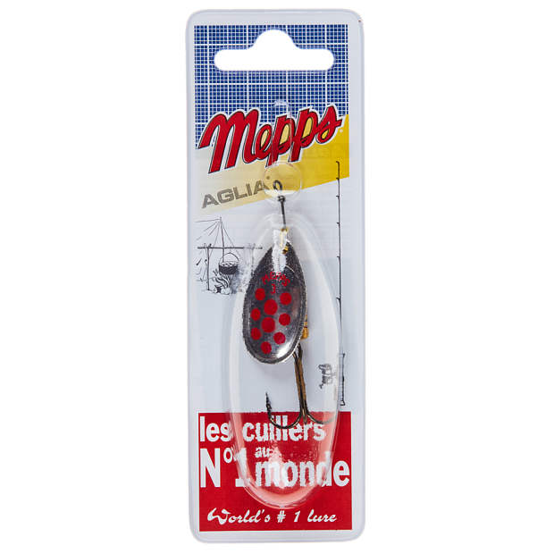 Vizulis Mepps AGLIA DECOREE Silver/Red Dots #3 (6,5g)
