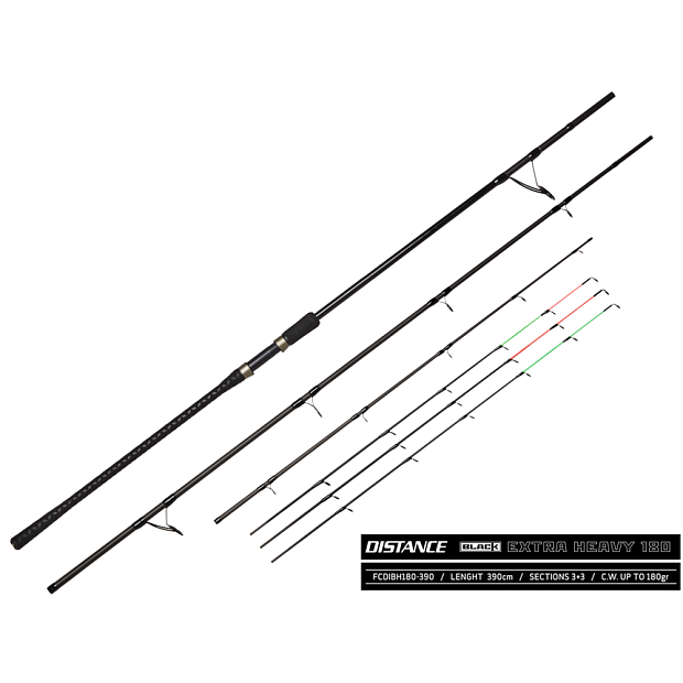 Fīdermakšķere Feeder Concept DISTANCE BLACK EXTRA HEAVY 180
