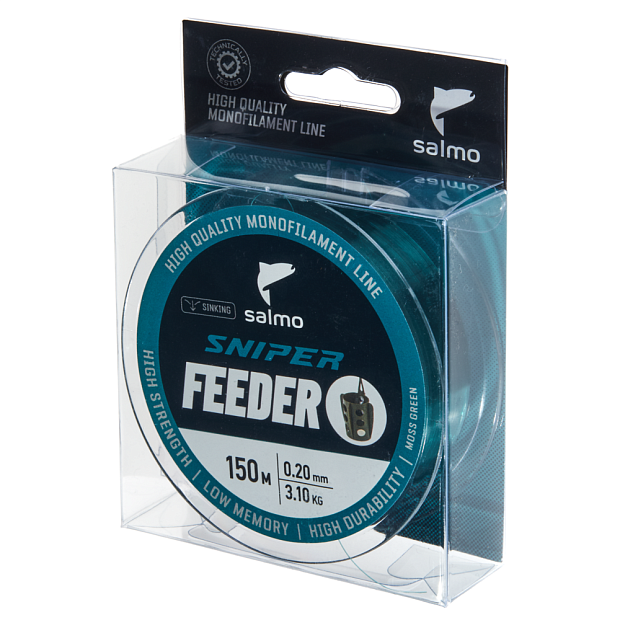 Aukla monofīlā Salmo Sniper FEEDER Moss Green 150