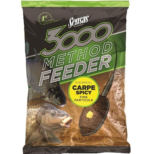 Barība Sensas 3000 METHOD FEEDER CARP SPICY
