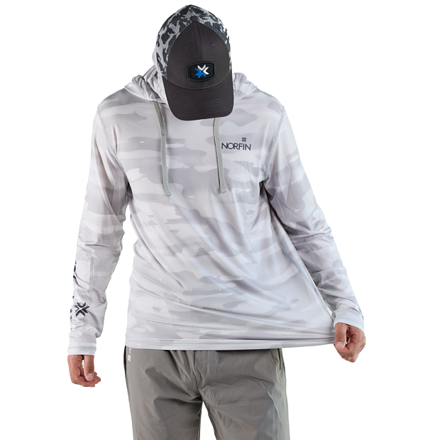Krekls Norfin SUN PRO GUARD HOODIE Gray