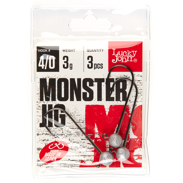 Džiggalvas Lucky John MONSTER JIG #4/0 3gab.