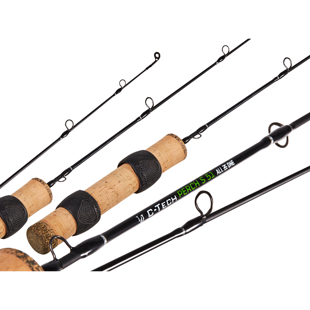 Makšķere ziemas Lucky John C-TECH ALL-IN-1 PERCH S