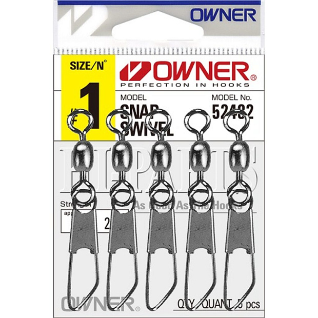 Karabīnes ar griezuli Owner SNAP SWIVEL