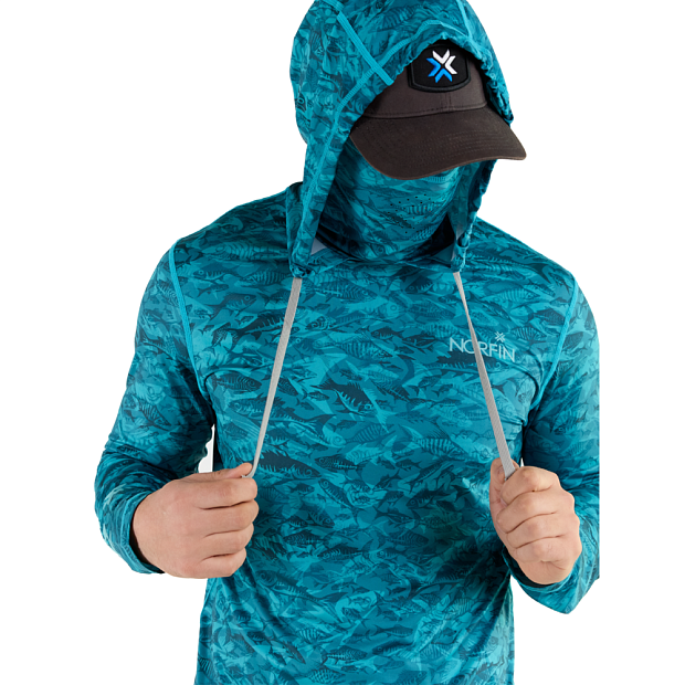 Krekls Norfin SUN PRO MARLIN HOODIE Green