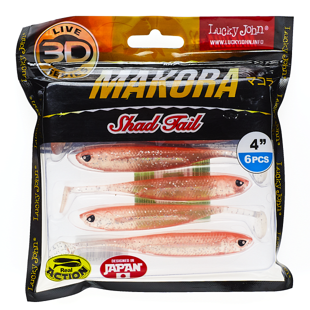 Vibroastes Lucky John 3D Series MAKORA SHAD TAIL 4.0