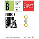 Griezulis Lucky John DOUBLE COLOR ROLLING SWIVELS