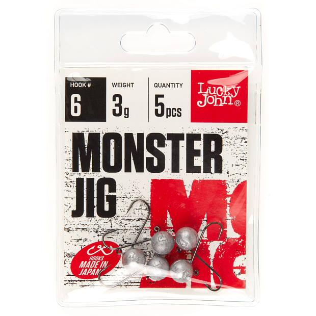 Džiggalvas Lucky John MONSTER JIG #6 5gab.