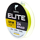 Aukla pītā Salmo Elite X4 BRAID Fluo Yellow 125