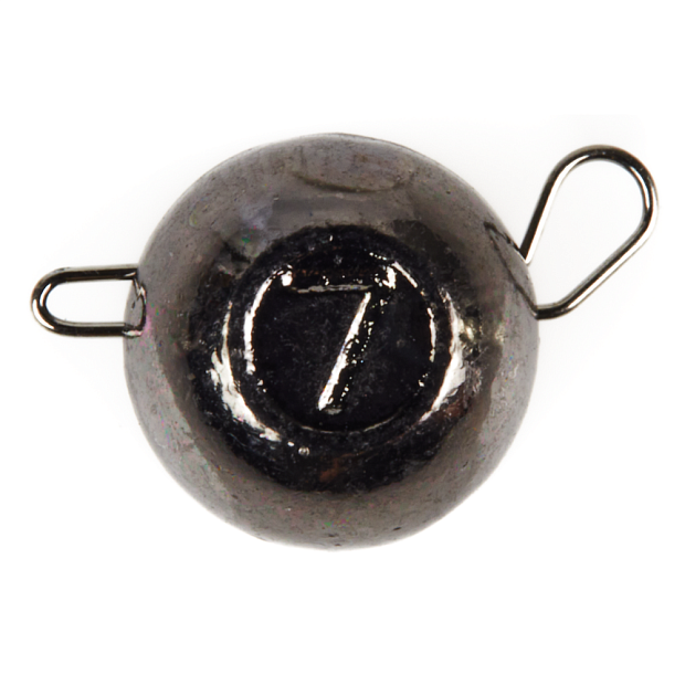 Volframa ausaines Lucky John TUNGSTEN JIG BALL Black Nickel